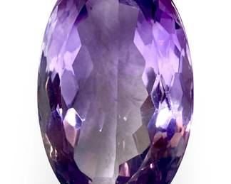 Oval Cut Amethyst Gemstone