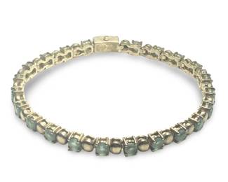 Terrific Sterling Silver Thailand Topaz Bracelet
