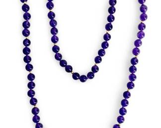 Beaded Amethyst Necklace