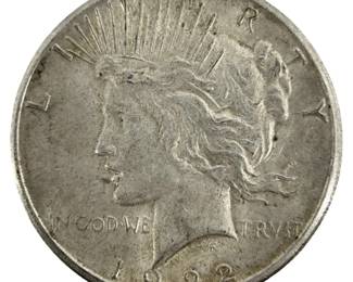1922 Peace Silver Dollar