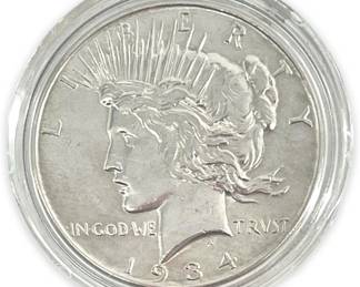 1934 Silver Peace Dollar