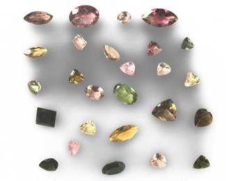 (26pc) Assorted Loose Mixed Gemstones