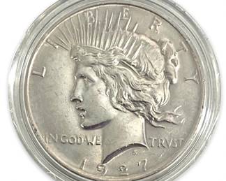 1927-D Silver Peace Dollar