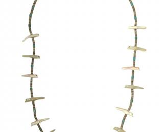 Vintage Native American Bird Fetish Necklace