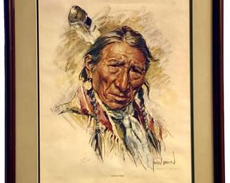 Signed Harley Brown ‘Turning Robe' Print 238/250