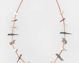 Vintage Native American Heishi Fetish Necklace