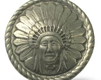 Deanna Hubbard Indian Head Clip Clock Hidden