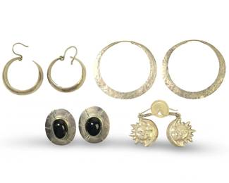 (4) Assorted Native American Sterling Silver