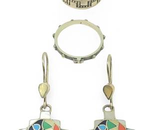 (4pc) Native American Sterling Silver Jewelry