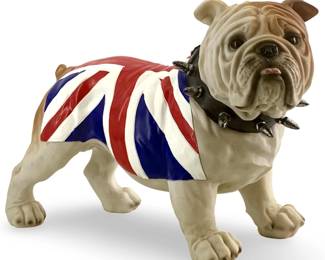British Churchill Bulldog Sculpture