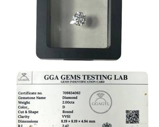 Magnificent 2.00CTS Lab Grown Diamond