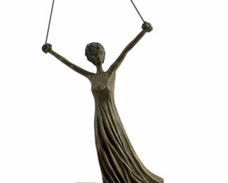 Signed Dali Bronze Alice in Wonderland Sculpture