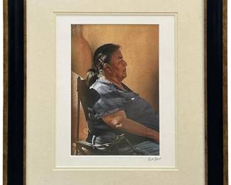 Signed Rick R. Native American Printed Photograph