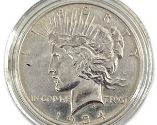 1934-D Silver Peace Dollar