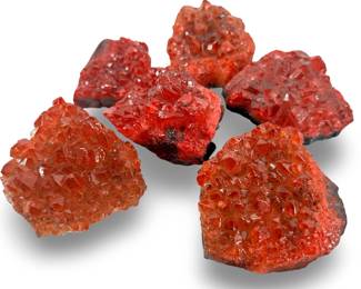 6pc. Red & Orange Geode Wall Decor Collection