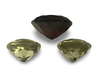 (3pc) Assorted Loose Grossular Garnet Gemstones
