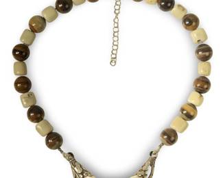 Anne Scott Design ConchShell Bone Pendant Necklace