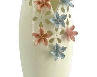 Artistic Floral Ceramic Vase
