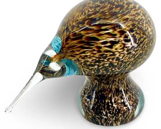 Schroders Glass Kiwi Bird Sculpture
