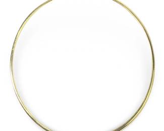14Kt Yellow Gold Omega Choker Necklace