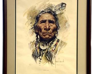 Signed Harley Brown ‘Sitting Eagle' Print 238/250