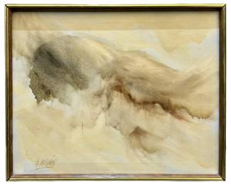 Signed Fred Monéy Mixed Media on Canvas