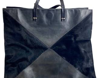 Vintage Clare V. Black Leather Bag