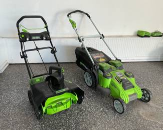 Electric Snowblower & Electric Lawn Mower