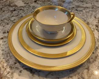 Service for 12 Lenox Gold Trim China ( Lowell )
