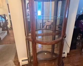 Curio Cabinet Curved Glass
