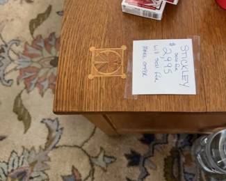 Stickley Coffee Table and Wool Rug
