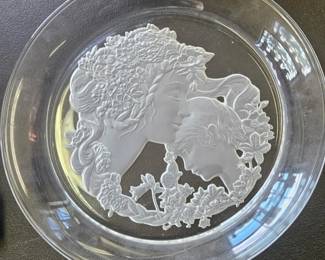 Luciana Roselli Charger for Lalique - Signed