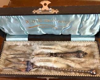 Antique Silver Serving Forks