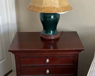 Matched Pair Night Stands & Lamps