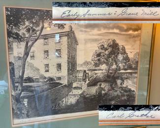 Framed Carl Grether Art