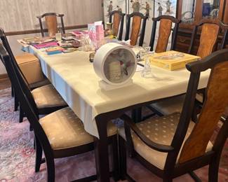 . . . gorgeous formal dining table and chairs