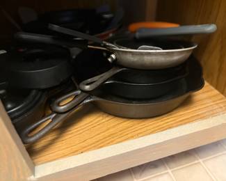 . . . cast iron pans