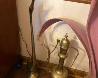 . . . brass urn and swan