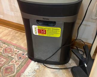 . . . crosscut shredder