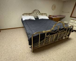 . . . brass bed