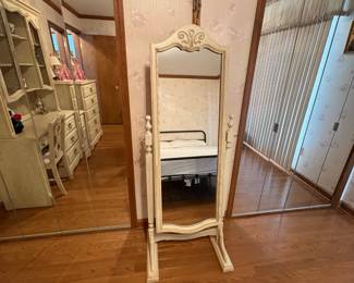 . . . with matching dressing mirror