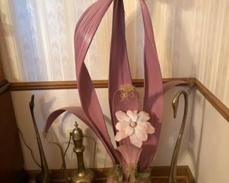 . .. offset by brass swans