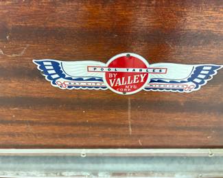 . . . vintage Valley pool table