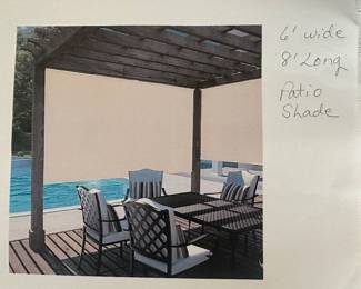 Pair of patio shades