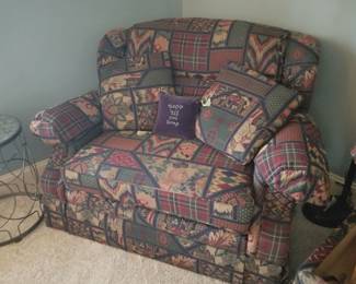 Lane Furniture (Action Industries) Reclining Oversized Chair and Storage Ottoman