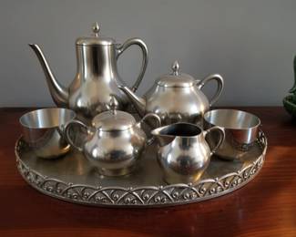 Metawa Holland Pewter Tea & Coffee Service