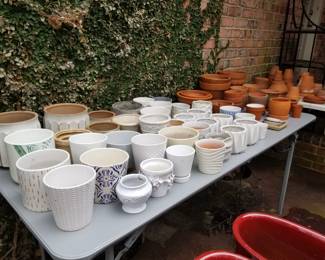 Just a Small Sampling of the NUMEROUS Garden Pots Available - all different sizes