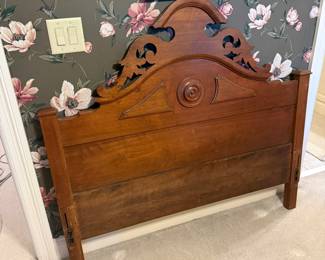 Victorian Full-Size Bed (Footboard, Side Rails and Slats, not pictured.)