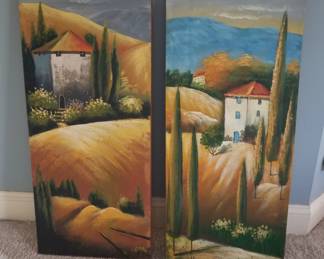 Tuscan Landscape Canvas Wall Paintings