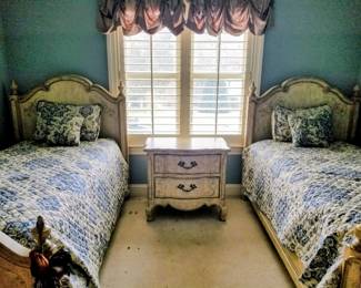 Lane Furniture “Chambord” Twin Beds - Pair